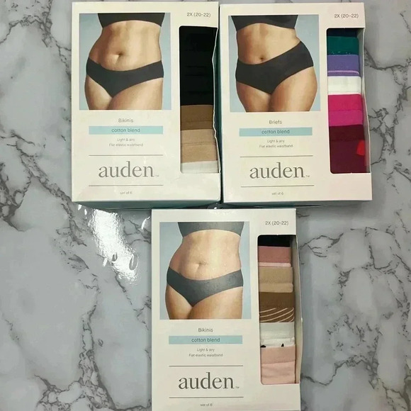Auden Panties Cotton Blend Set of 6 Size 2X - Picture 1 of 7
